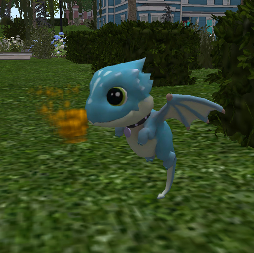 decorative blue dragon