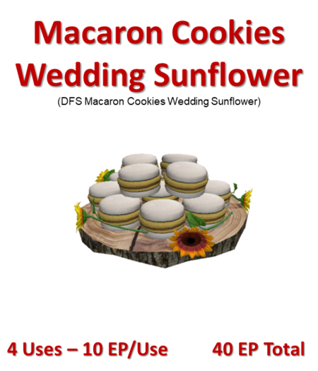 DFS Macaron Cookies Wedding  Sunflower (Texture Only)