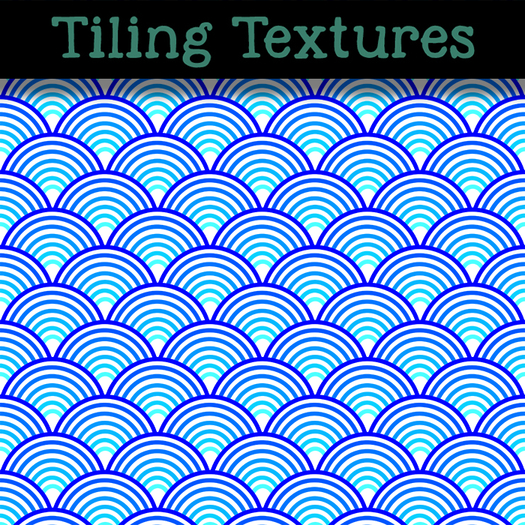 Blue abstract wave pattern - Seamless texture