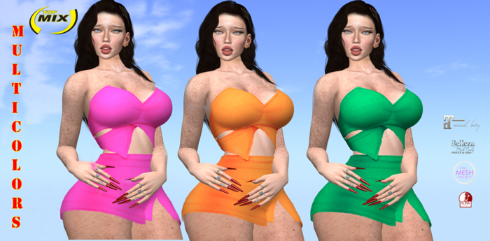 *topmix*Anne Dress MULTICOLORS