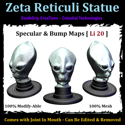 [D.G.C.] - Zeta Reticuli Decorative Statue - [BOXED]