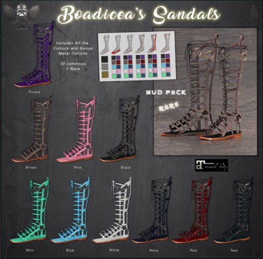 [The Forge] Boadicea's Sandals, Navy