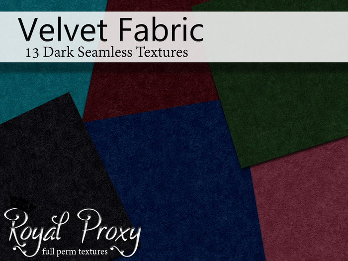 RP 13 Full Perm Seamless Velvet Textures - Dark