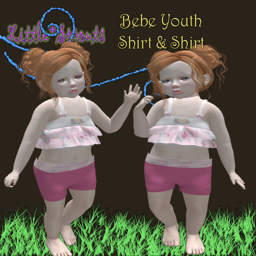(Bebe Y) L&S- Melon Short Set (Boxed)