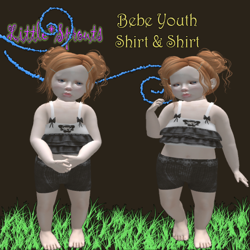 (Bebe Y) L&S- Dark Girl Short Set (Boxed)