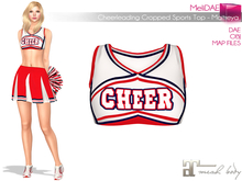 Dae, Obj, FBX, And Texture Files MAITREYA Cheerleading Cropped Sports Top