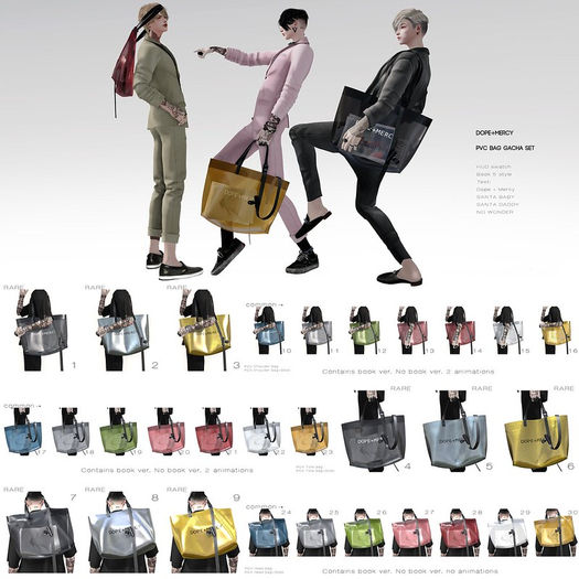 [Dope+Mercy]PCV Shoulder Bag_Red #14 (ADD)