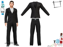 Dae Obj FBX Notched Collar Tuxedo Jacket and Trousers Slink Male, Belleza Jake, Signature Gianni