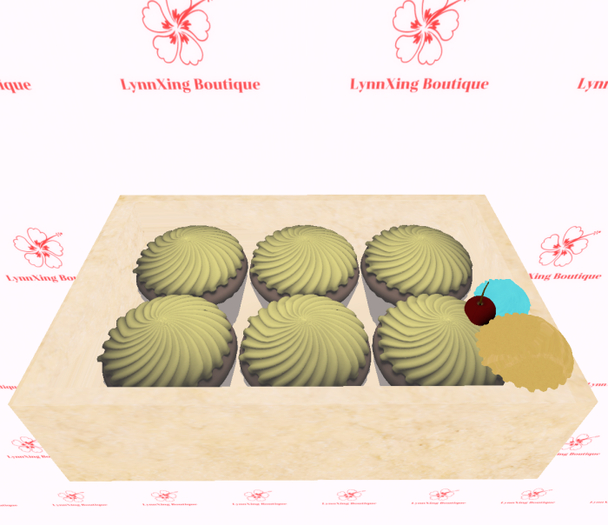 DFS Cupcake Box - Chocolate (Lemon)