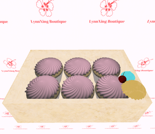 DFS Cupcake Box  - Vanilla (Strawberry)