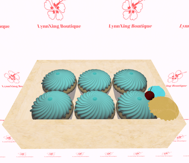 DFS Cupcake Box  - Vanilla (Blueberry)