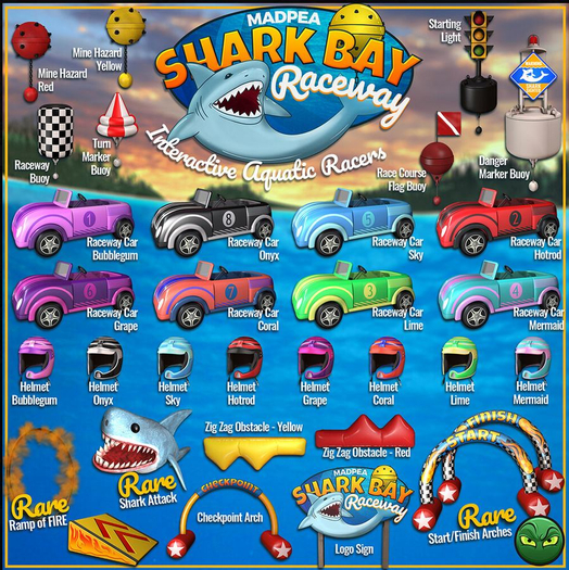 MadPea Shark Bay Raceway - Start/Finish Arches (t) RARE