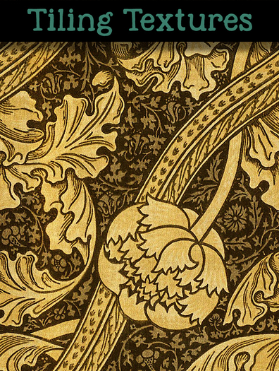 Printed victorian velvet wallpaper - seamless texture