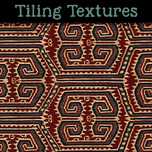 Cloth with shield figures - seamless texture