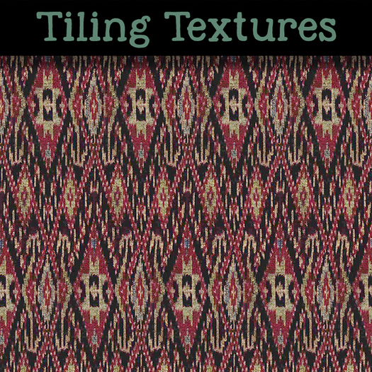 Silk cloth with geometric motifs - seamless texture