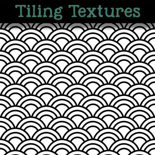 Abstract Fishscale outline pattern - seamless texture