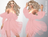 Fairodis sabrina dress pink poster