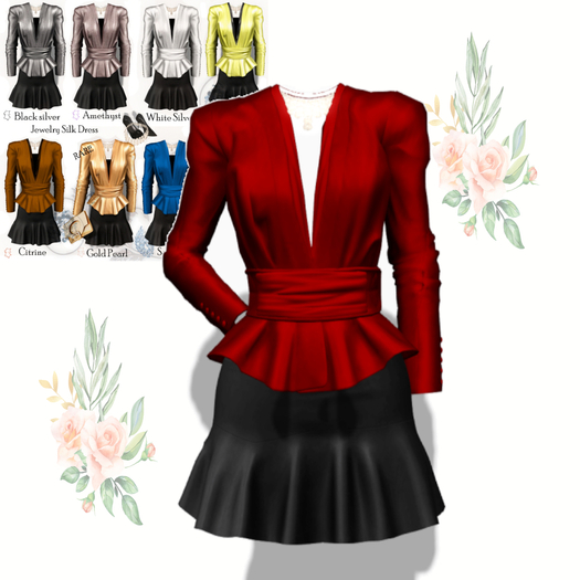 11 Jewelry Silk Dress Gacha Box / Ruby