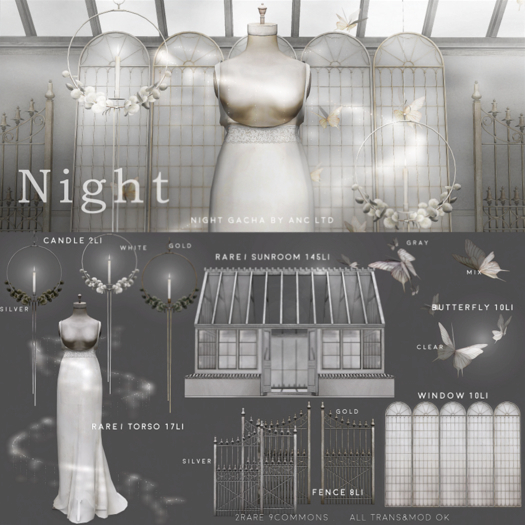 box) {anc} night / sunroom RARE