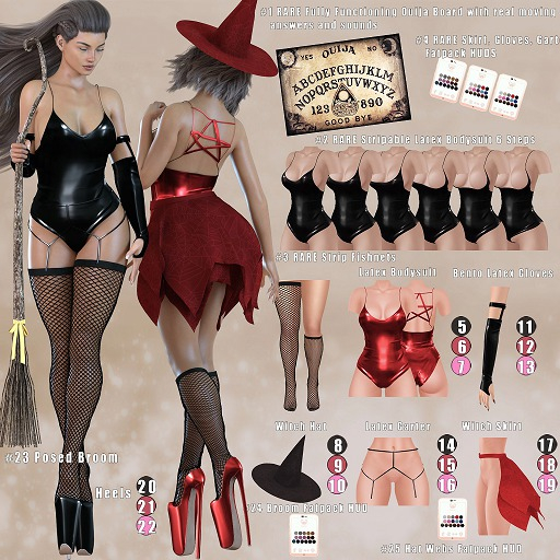 #24 *Vanilla Bae* {Sexy Witch} Broom - FP HUD