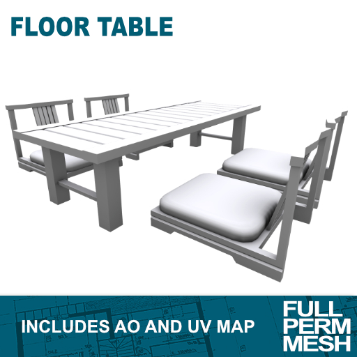 Asian Floor Table [MESH]