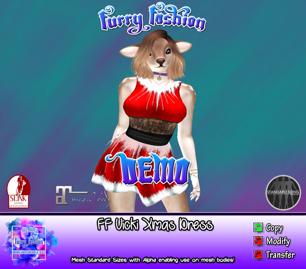~FF~ Vicki Xmas Dress Demo