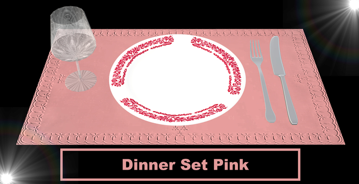 :*A_G*:  Dinner Set Pink