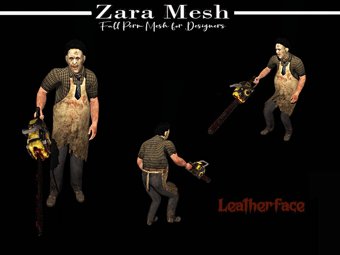 Zara Mesh - Horror Character - Leatherface - FULL PERM MESH