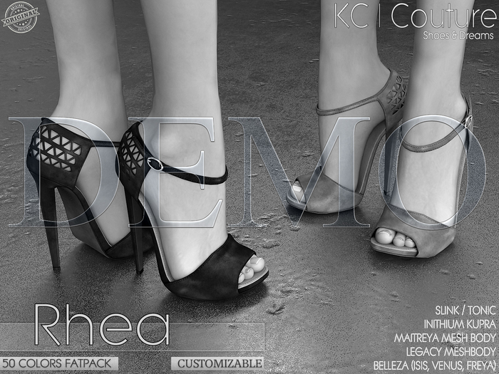 *DEMO* -KC- RHEA HEELS / 50 COLORS FATPACK