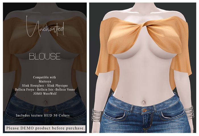UNCHARTED - (88) Blouse HUD 30 Colors