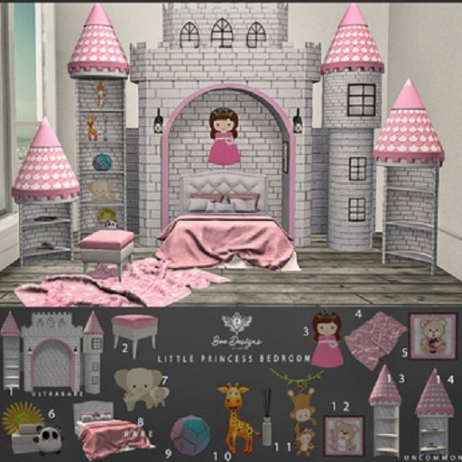Bee designs Little Princess Bedroom 8 RARE