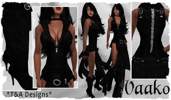 *T&A Designs* VAAKO BLACK outfit accessories and boots  *TD* LOLAS TANGO APPLIER UPDATE