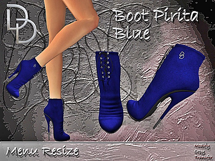 DD Boot Pirita Blue Suede