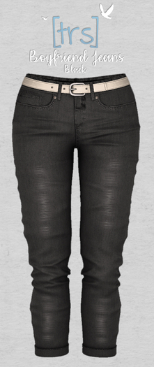 [trs] Boyfriend Jeans . Black