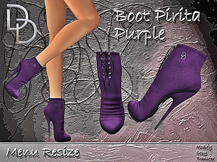 DD Boot Pirita Purple Suede