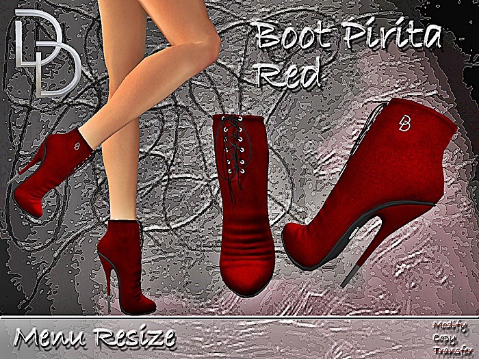 DD Boot Pirita Red Suede