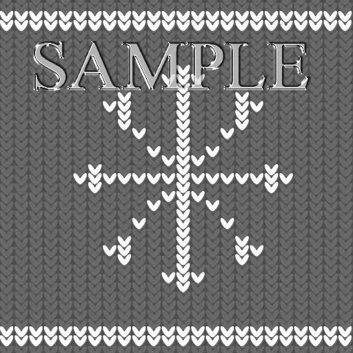 Zoy Texture [ Cozy Snowflake ] Seamless - Gray
