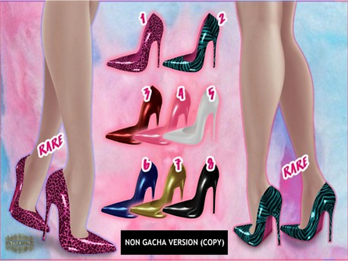 2.BLAXIUM -Bonnie Heels Slink -Zebra RARE
