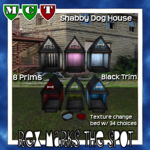 ~rMS~ Shabby Dog House - Black Trim (BOXED)