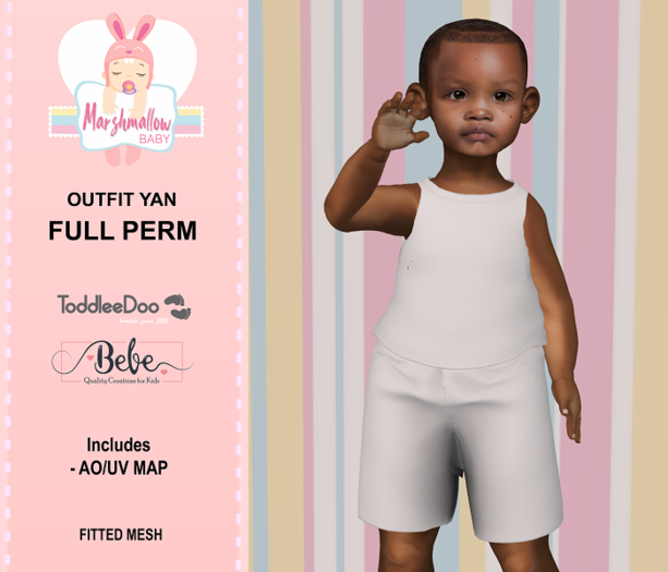 *MB* Fullperm Outfit Yan ( TD and bebe) REZZ