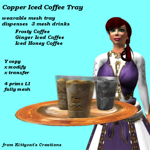 Copper Iced Coffee Tray 