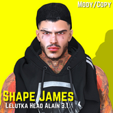 [LCS] Shape James - Lelutka Alain 4.0 (evoX)