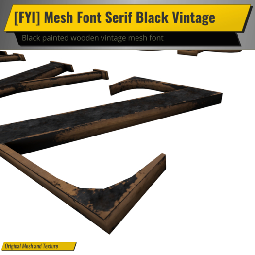 [FYI] Mesh Font Serif Black Vintage