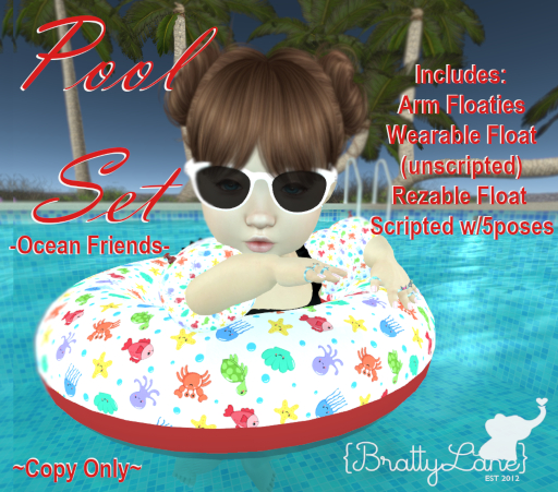 {BL}Pool Set-Ocean Friends