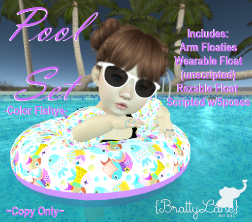 {BL}Pool Set-Color Fishys