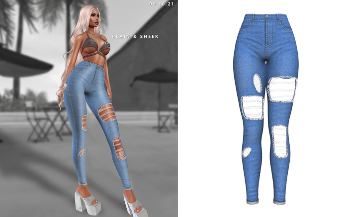 HAVOC - Hottie Ripped Jeans - DEMIN