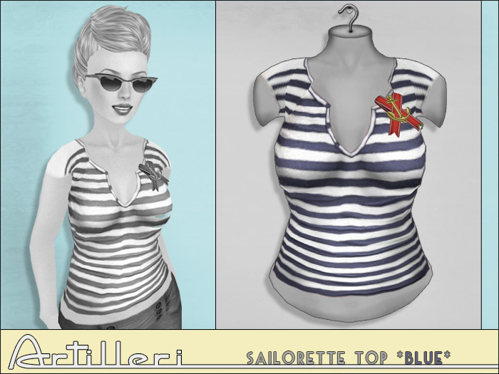 /artilleri/ Sailorette top *blue*