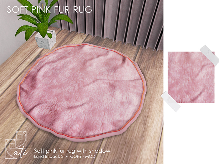 ati: Rug Pink fur 