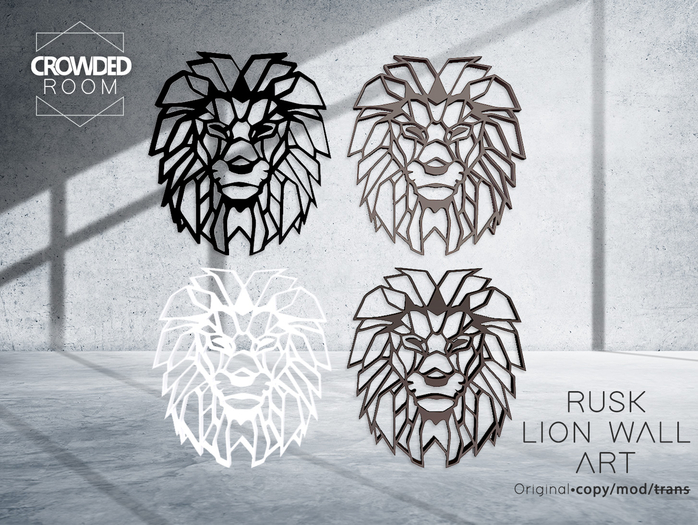 Crowded Room - Rusk Lion Wall Art 