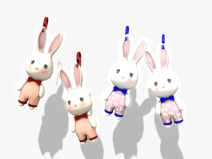 19 Kawaii Small Rabbit Earrings box